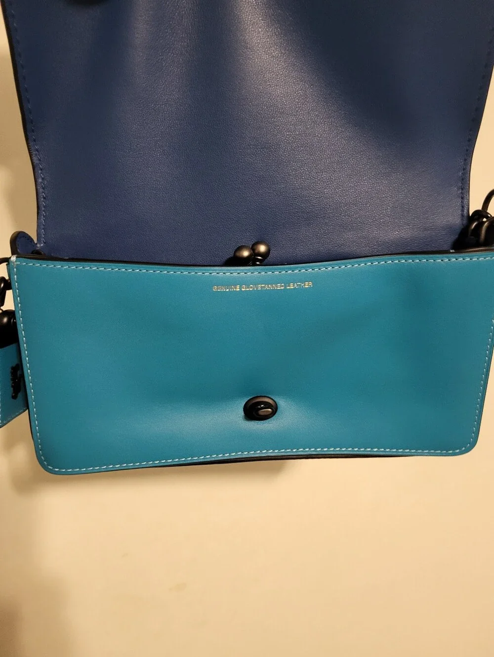 COACH DINKY 1941 Teal And Blue Colorblock.